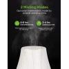 imageInnoGear Essential Oil Diffuser Premium 5in1 Diffusers for Home Scent Aromatherapy Diffuser Air Desk Humidifier for Bedroom Large Room Office 7 Color LED 2 Mist Mode Waterless Auto Off Basic WhiteWhite Grey