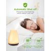 imageInnoGear Essential Oil Diffuser Premium 5in1 Diffusers for Home Scent Aromatherapy Diffuser Air Desk Humidifier for Bedroom Large Room Office 7 Color LED 2 Mist Mode Waterless Auto Off Basic WhiteBrown Base