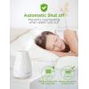 imageInnoGear Essential Oil Diffuser Premium 5in1 Diffusers for Home Scent Aromatherapy Diffuser Air Desk Humidifier for Bedroom Large Room Office 7 Color LED 2 Mist Mode Waterless Auto Off Basic WhiteWhite Grey