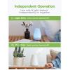 imageInnoGear Essential Oil Diffuser Premium 5in1 Diffusers for Home Scent Aromatherapy Diffuser Air Desk Humidifier for Bedroom Large Room Office 7 Color LED 2 Mist Mode Waterless Auto Off Basic WhiteWhite Grey