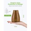 imageInnoGear Essential Oil Diffuser Premium 5in1 Diffusers for Home Scent Aromatherapy Diffuser Air Desk Humidifier for Bedroom Large Room Office 7 Color LED 2 Mist Mode Waterless Auto Off Basic WhiteBronze