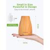 imageInnoGear Essential Oil Diffuser Premium 5in1 Diffusers for Home Scent Aromatherapy Diffuser Air Desk Humidifier for Bedroom Large Room Office 7 Color LED 2 Mist Mode Waterless Auto Off Basic WhiteYellow