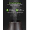 imageInnoGear Essential Oil Diffuser Premium 5in1 Diffusers for Home Scent Aromatherapy Diffuser Air Desk Humidifier for Bedroom Large Room Office 7 Color LED 2 Mist Mode Waterless Auto Off Basic WhiteBrown