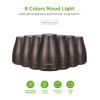 imageInnoGear Essential Oil Diffuser with Oils 100ml Aromatherapy Diffuser with 6 Essential Oils Set Aroma Cool Mist Humidifier Gift Set Dark Wood GrainDark Wood Grain