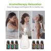 imageInnoGear Essential Oil Diffuser with Oils 100ml Aromatherapy Diffuser with 6 Essential Oils Set Aroma Cool Mist Humidifier Gift Set Dark Wood GrainGrey Wood Grain
