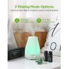imageInnoGear Essential Oil Diffuser with Oils 100ml Aromatherapy Diffuser with 6 Essential Oils Set Aroma Cool Mist Humidifier Gift Set Dark Wood GrainGrey Wood Grain
