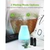 imageInnoGear Essential Oil Diffuser with Oils 100ml Aromatherapy Diffuser with 6 Essential Oils Set Aroma Cool Mist Humidifier Gift Set Dark Wood GrainWhite
