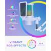 imageInnoGear Gaming USB Microphone Noise Cancellation Condenser Mic with Mute Gain RGB Indicator Boom Arm Stand for Streaming Podcast Twitch YouTube Discord PC Computer PS4 PS5 Mac WhiteWhite
