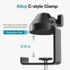 imageInnoGear Low Profile Mic Arm 360 Rotatable Microphone Arm Stand Foldable Desk Mic Boom Arm for Fifine AM8 K669B Blue Yeti HyperX QuadCast SoloCast AT2020 and Other MicsBlack