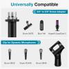 imageInnoGear Low Profile Mic Arm 360 Rotatable Microphone Arm Stand Foldable Desk Mic Boom Arm for Fifine AM8 K669B Blue Yeti HyperX QuadCast SoloCast AT2020 and Other MicsBlack