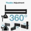 imageInnoGear Low Profile Mic Arm 360 Rotatable Microphone Arm Stand Foldable Desk Mic Boom Arm for Fifine AM8 K669B Blue Yeti HyperX QuadCast SoloCast AT2020 and Other MicsBlack