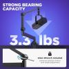 imageInnoGear Low Profile Mic Arm 360 Rotatable Microphone Arm Stand Foldable Desk Mic Boom Arm with 38quot to 58quot Adapter for Fifine AM8 K669B Blue Yeti HyperX QuadCast SoloCast AT2020 and Other MicsBlack