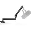 imageInnoGear Low Profile Mic Arm 360 Rotatable Microphone Boom Arm Mic Stand for Fifine AM8 K669B Blue Yeti HyperX QuadCast SoloCast AT2020 with Mic Clip 38quot to 58quot 38quot to 14quot Adapter BlackBlack