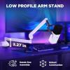 imageInnoGear Low Profile Mic Arm 360 Rotatable Microphone Boom Arm Mic Stand for Fifine AM8 K669B Blue Yeti HyperX QuadCast SoloCast AT2020 with Mic Clip 38quot to 58quot 38quot to 14quot Adapter BlackWhite