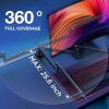imageInnoGear Low Profile Mic Arm 360 Rotatable Microphone Boom Arm Mic Stand for Fifine AM8 K669B Blue Yeti HyperX QuadCast SoloCast AT2020 with Mic Clip 38quot to 58quot 38quot to 14quot Adapter BlackBlack