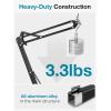 imageInnoGear Low Profile Mic Arm 360 Rotatable Microphone Boom Arm Mic Stand for Fifine AM8 K669B Blue Yeti HyperX QuadCast SoloCast AT2020 with Mic Clip 38quot to 58quot 38quot to 14quot Adapter BlackBlack