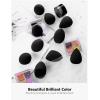 imageInnoGear Makeup Sponge 10 Pcs Makeup Sponges Blender Set Beauty Cosmetic Foundation Blending Applicator Puff Flawless for Liquid Cream Powder Multi coloredBasic Black