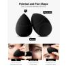imageInnoGear Makeup Sponge 10 Pcs Makeup Sponges Blender Set Beauty Cosmetic Foundation Blending Applicator Puff Flawless for Liquid Cream Powder Multi coloredBasic Black