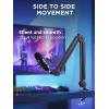 imageInnoGear Mic Boom Arm Microphone Stand Cable Management for Blue Yeti FIFINE AM8 K669B HyperX QuadCast S SoloCast AT2020 Shure SM7B MV7 and Other Microphone
