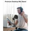 imageInnoGear Mic Stand Desk Adjustable Desktop Microphone Stand Table with Shock Mount Mic Clip Pop Filter 38quot to 58quot Adapter for Blue Yeti Hyper X QuadCast S AT2020 Fifine K669B Shure SM58 SM48 PGA48