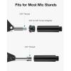 imageInnoGear Mic Stand Extension Tube 2 Pieces 58quot Thread Microphone Extension Pipe Mic Extender with 2 Pcs 38quot to 58quot Metal Adapter for Desk Mic Boom Arm Stand for Shure SM7B MV7 Blue Yeti QuadCast