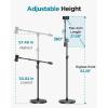imageInnoGear Mic Stand Max Height 8228quot Microphone Stand Floor Detachable Boom Mic Arm Stands with Weighted Base for Blue Yeti HyperX QuadCast Shure SM58 Samson Q2U Fifine K669B Singing Stage