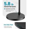 imageInnoGear Mic Stand Max Height 8228quot Microphone Stand Floor Detachable Boom Mic Arm Stands with Weighted Base for Blue Yeti HyperX QuadCast Shure SM58 Samson Q2U Fifine K669B Singing Stage