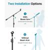 imageInnoGear Mic Stand Max Height 8228quot Microphone Stand Floor Detachable Boom Mic Arm Stands with Weighted Base for Blue Yeti HyperX QuadCast Shure SM58 Samson Q2U Fifine K669B Singing Stage