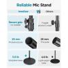 imageInnoGear Mic Stand Max Height 8228quot Microphone Stand Floor Detachable Boom Mic Arm Stands with Weighted Base for Blue Yeti HyperX QuadCast Shure SM58 Samson Q2U Fifine K669B Singing Stage