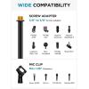 imageInnoGear Mic Stand Microphone Stand Floor Detachable Boom Mic Arm Stands with Weighted Round Base Height Adjustable from 34quot to 60quot for Blue Yeti HyperX QuadCast Shure SM58 Samson Q2U Fifine K669BTwist Clutch 34  60