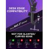 imageInnoGear Mic Stand for Blue Snowball and Blue Snowball iCE Boom Arm Stand with Pop Filter Microphone Holders for HyperX QuadCast SoloCast Fifine Shure SM7B and Other Mic Max Load 15 KG MediumLarge