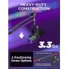 imageInnoGear Mic Stand for Blue Snowball and Blue Snowball iCE Boom Arm Stand with Pop Filter Microphone Holders for HyperX QuadCast SoloCast Fifine Shure SM7B and Other Mic Max Load 15 KG MediumMedium