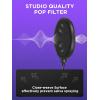 imageInnoGear Mic Stand for Blue Snowball and Blue Snowball iCE Boom Arm Stand with Pop Filter Microphone Holders for HyperX QuadCast SoloCast Fifine Shure SM7B and Other Mic Max Load 15 KG MediumMedium