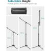 imageInnoGear Microphone Stand Boom Arm Mic Stand Floor Detachable Height Adjustable Heavy Duty with Mic Clip Holder Metal Base for Blue Yeti HyperX QuadCast Shure SM58 Samson Q2U Fifine K669B