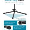imageInnoGear Microphone Stand Boom Arm Mic Stand Floor Detachable Height Adjustable Heavy Duty with Mic Clip Holder Metal Base for Blue Yeti HyperX QuadCast Shure SM58 Samson Q2U Fifine K669B