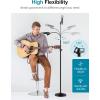 imageInnoGear Microphone Stand Mic Stand Detachable Gooseneck Mic Floor Stand Height Adjustable from 32 to 70 with Weighted Round Base for Blue Yeti Blue Snowball Shure SM7B Shure SM58 Samson Q2U