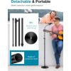 imageInnoGear Microphone Stand Mic Stand Detachable Gooseneck Mic Floor Stand Height Adjustable from 32 to 70 with Weighted Round Base for Blue Yeti Blue Snowball Shure SM7B Shure SM58 Samson Q2U