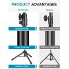 imageInnoGear Microphone Stand Tripod Boom Arm Floor Mic Stand Height Adjustable Heavy Duty with Carrying Bag 2 Mic Clips 38quot to 58quot Adapter for Singing Podcast for Blue Yeti Shure SM58 SM48 Samson Q2U