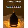 imageInnoGear Oil Diffuser 150ML Ceramic Diffuser for Essential Oils Handcrafted Aromatherapy Diffuser Ultrasonic Cool Mist Humidifier with 2 Mist Modes Waterless Auto Off for Room Office WhiteBlack