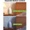 imageInnoGear Oil Diffuser 150ML Ceramic Diffuser for Essential Oils Handcrafted Aromatherapy Diffuser Ultrasonic Cool Mist Humidifier with 2 Mist Modes Waterless Auto Off for Room Office WhiteWhite Base