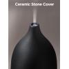 imageInnoGear Oil Diffuser 150ML Ceramic Diffuser for Essential Oils Handcrafted Aromatherapy Diffuser Ultrasonic Cool Mist Humidifier with 2 Mist Modes Waterless Auto Off for Room Office WhiteBlack