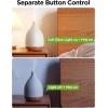 imageInnoGear Oil Diffuser 150ML Ceramic Diffuser for Essential Oils Handcrafted Aromatherapy Diffuser Ultrasonic Cool Mist Humidifier with 2 Mist Modes Waterless Auto Off for Room Office WhiteWhite