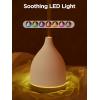 imageInnoGear Oil Diffuser 150ML Ceramic Diffuser for Essential Oils Handcrafted Aromatherapy Diffuser Ultrasonic Cool Mist Humidifier with 2 Mist Modes Waterless Auto Off for Room Office WhiteWhite Base