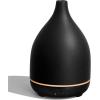 imageInnoGear Oil Diffuser 150ML Ceramic Diffuser for Essential Oils Handcrafted Aromatherapy Diffuser Ultrasonic Cool Mist Humidifier with 2 Mist Modes Waterless Auto Off for Room Office WhiteBlack