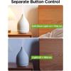 imageInnoGear Oil Diffuser 150ML Ceramic Diffuser for Essential Oils Handcrafted Aromatherapy Diffuser Ultrasonic Cool Mist Humidifier with 2 Mist Modes Waterless Auto Off for Room Office WhiteWhite Base