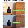 imageInnoGear Oil Diffuser 150ML Ceramic Diffuser for Essential Oils Handcrafted Aromatherapy Diffuser Ultrasonic Cool Mist Humidifier with 2 Mist Modes Waterless Auto Off for Room Office WhiteBlack