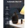 imageInnoGear Oil Diffuser 150ML Ceramic Diffuser for Essential Oils Handcrafted Aromatherapy Diffuser Ultrasonic Cool Mist Humidifier with 2 Mist Modes Waterless Auto Off for Room Office WhiteBlack