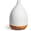 imageInnoGear Oil Diffuser 150ML Ceramic Diffuser for Essential Oils Handcrafted Aromatherapy Diffuser Ultrasonic Cool Mist Humidifier with 2 Mist Modes Waterless Auto Off for Room Office WhiteWhite