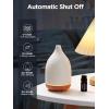 imageInnoGear Oil Diffuser 150ML Ceramic Diffuser for Essential Oils Handcrafted Aromatherapy Diffuser Ultrasonic Cool Mist Humidifier with 2 Mist Modes Waterless Auto Off for Room Office WhiteWhite
