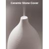 imageInnoGear Oil Diffuser 150ML Ceramic Diffuser for Essential Oils Handcrafted Aromatherapy Diffuser Ultrasonic Cool Mist Humidifier with 2 Mist Modes Waterless Auto Off for Room Office WhiteWhite